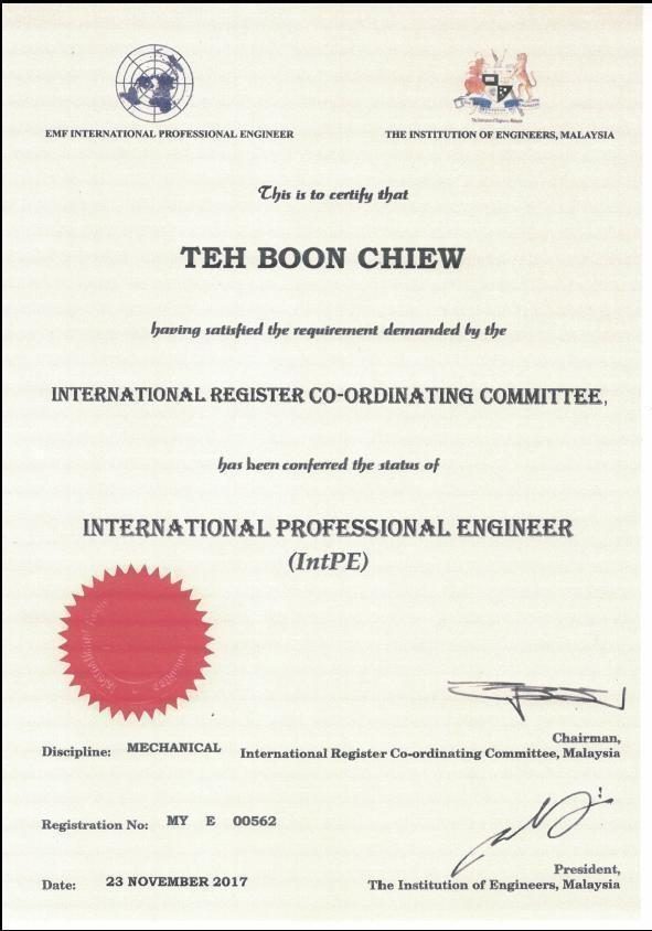 International Professional Engineer