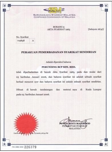 SSM Company Registration